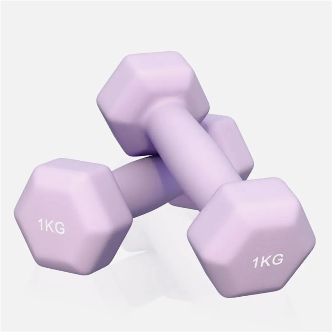 Gorilla Sports Vinyl Halterset 2x1kg - Paars