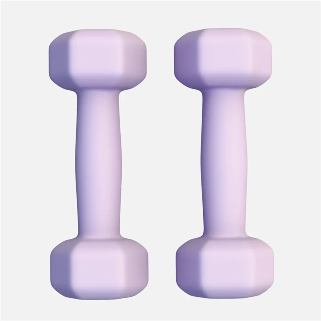 Gorilla Sports Vinyl Halterset 2x1kg - Paars