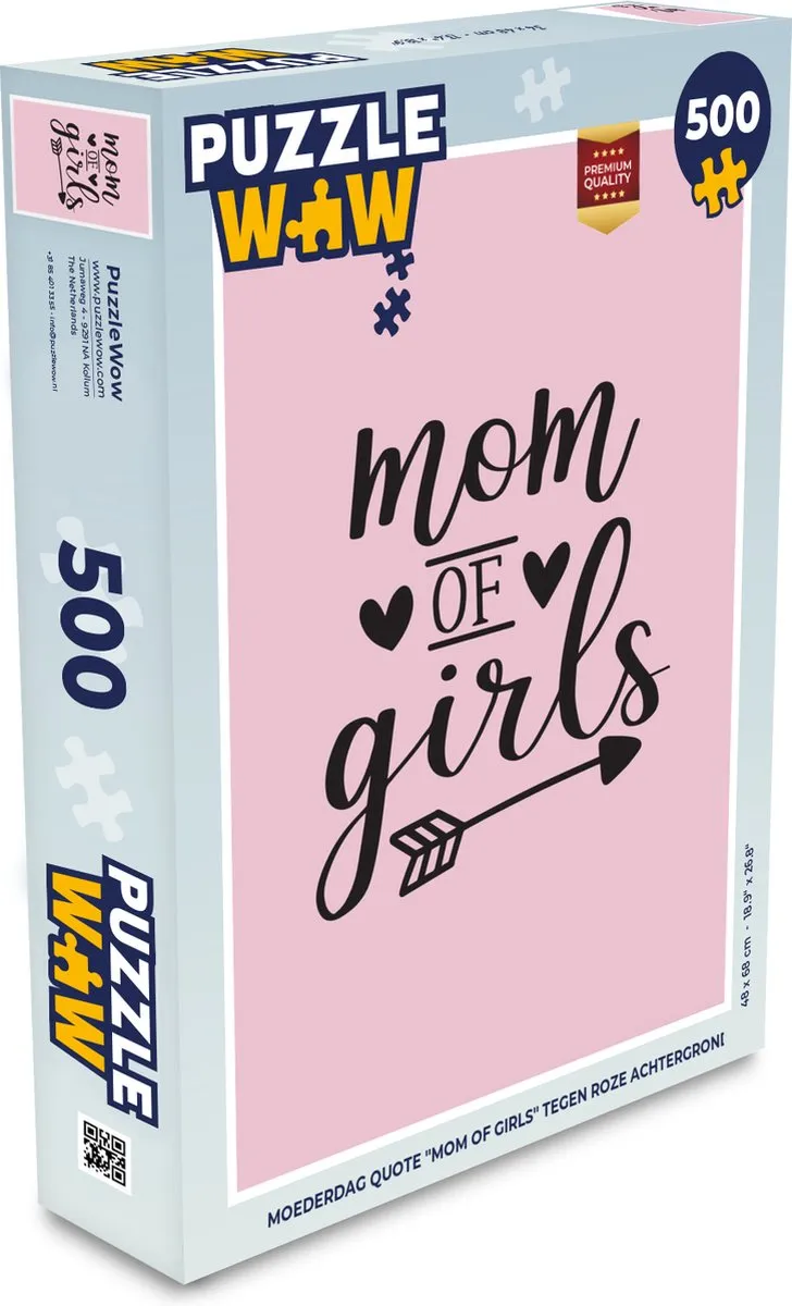 PuzzleWow Mama Quotes Legpuzzel 500 Stuks