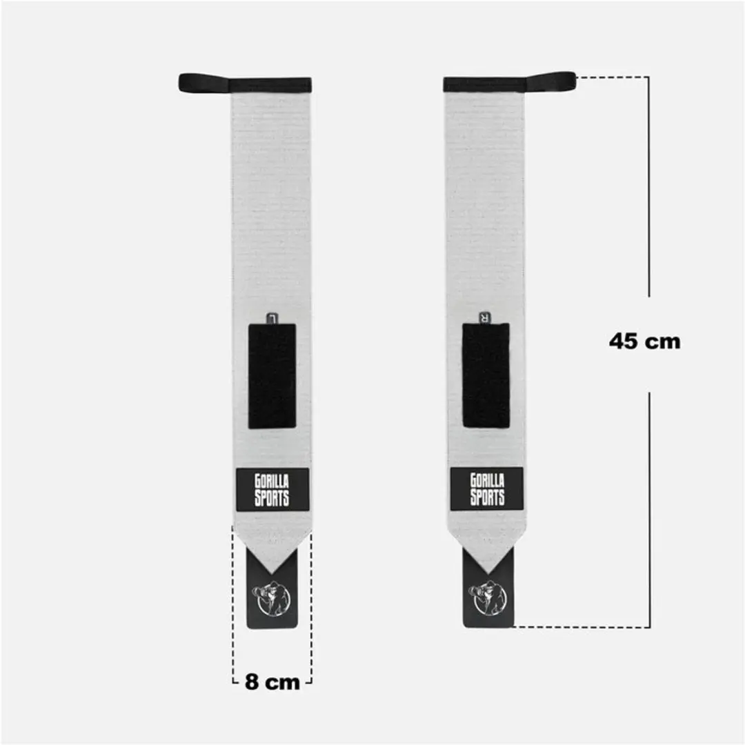 Gorilla Sports Polsbandage 45cm - Grijs