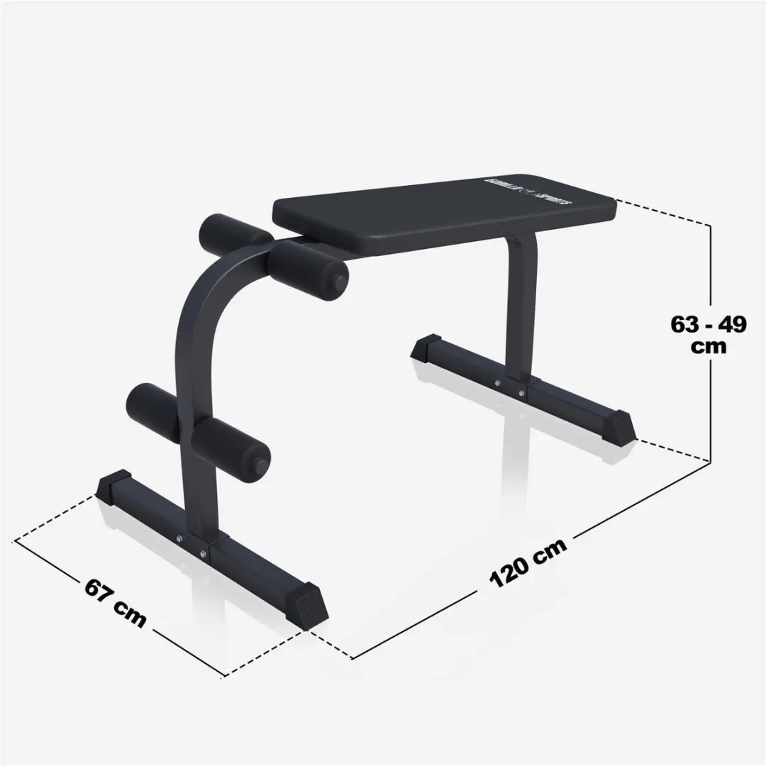 Gorilla Sports Halter- En Buikspierbank - Zwart