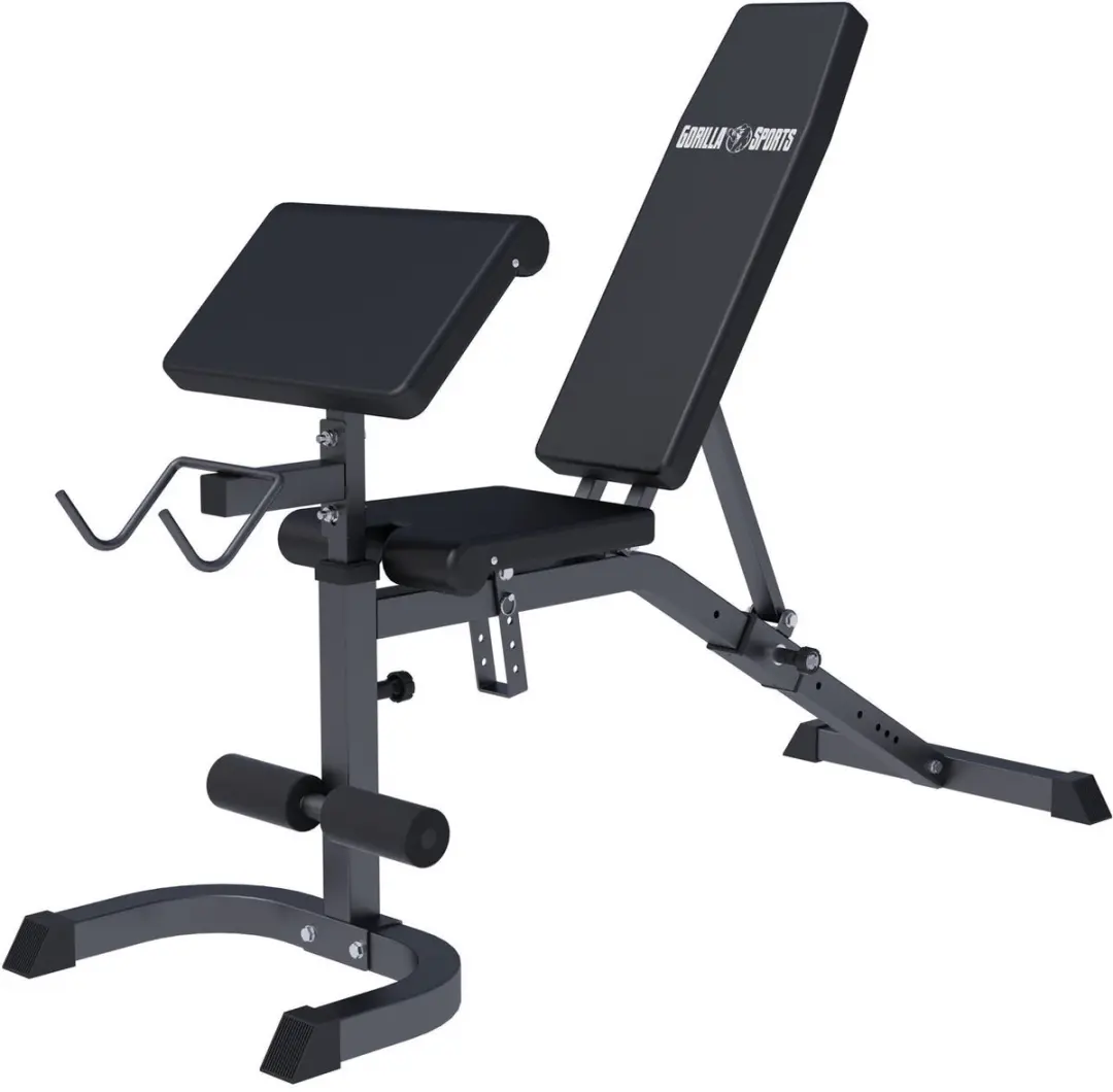 Gorilla Sports Fitnessbank Curlrack Verstelbaar