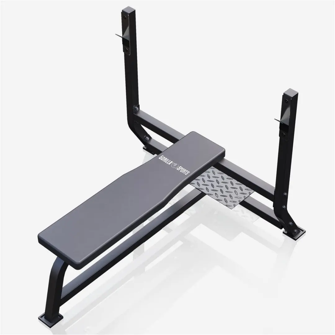 Gorilla Sports Brede Halterbank 250kg - Zwart