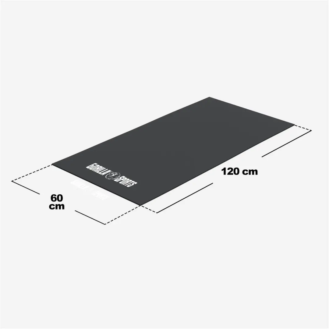 Gorilla Sports Vloermat 120x60cm - Zwart