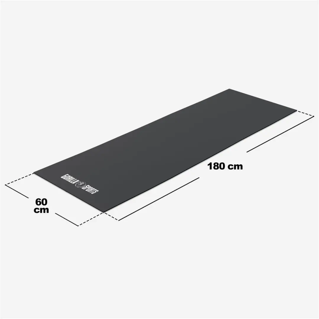 Gorilla Sports Vloermat 180x60cm - Zwart