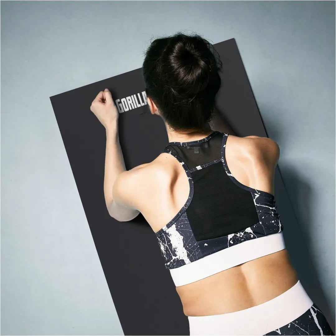 Gorilla Sports Vloermat 180x60cm - Zwart - afbeelding 6 van 6