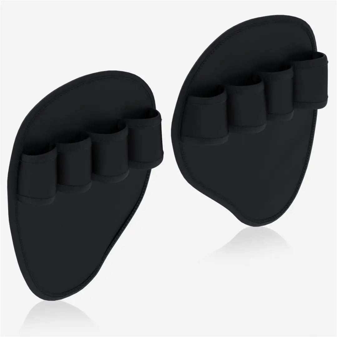 Gorilla Sports Grip Pads 2x Antislip Neopreen 12x12cm - Zwart