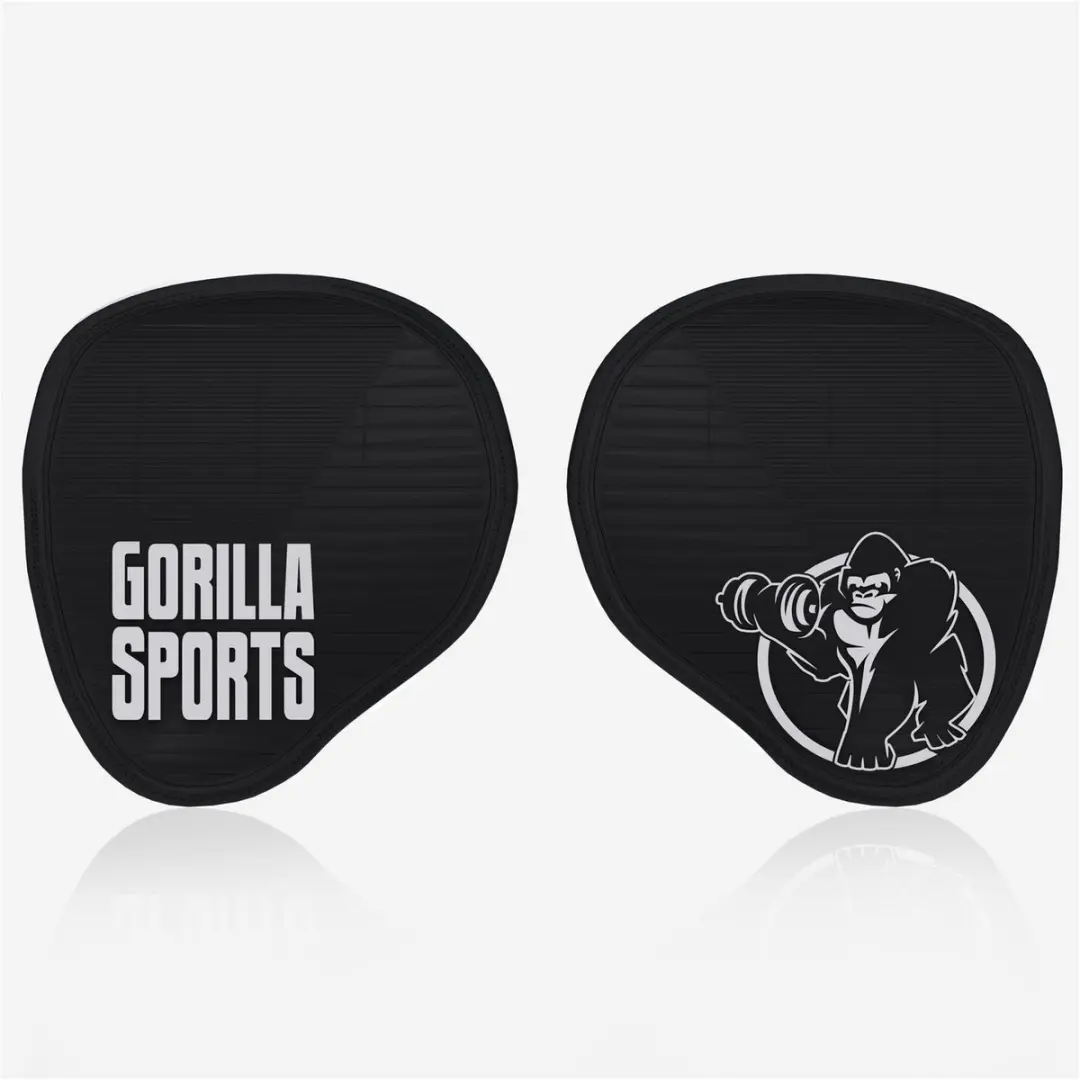 Gorilla Sports Grip Pads 2x Antislip Neopreen 12x12cm - Zwart