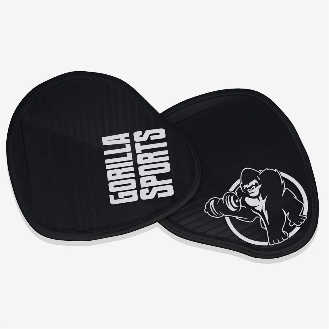 Gorilla Sports Grip Pads 2x Antislip Neopreen 12x12cm - Zwart