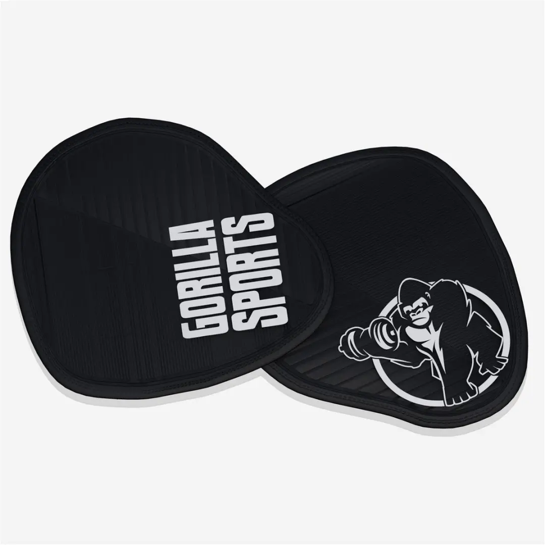 Gorilla Sports Grip Pads 2x Antislip Neopreen 12x12cm - Zwart - afbeelding 6 van 6