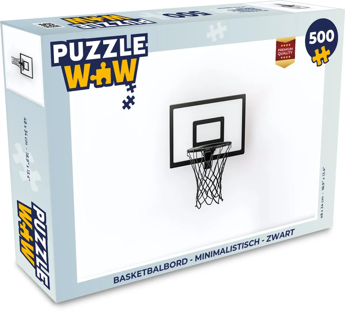 PuzzleWow Basketbalbord Legpuzzel 500 Stuks