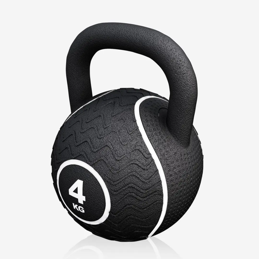 Gorilla Sports Kettlebell 4 kg - Zwart
