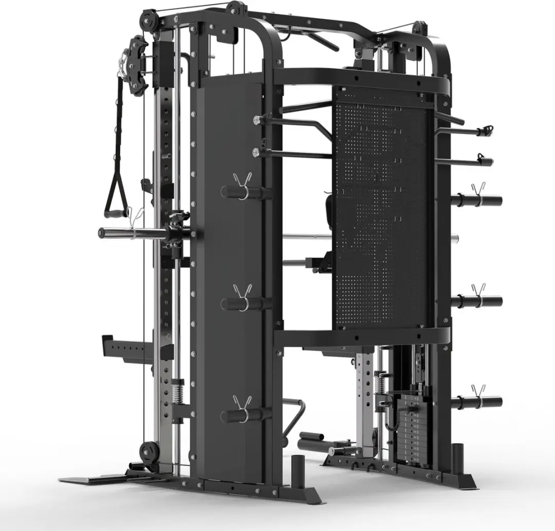 Gorilla Sports Krachtstation 2x60kg - Smith Machine - Zwart