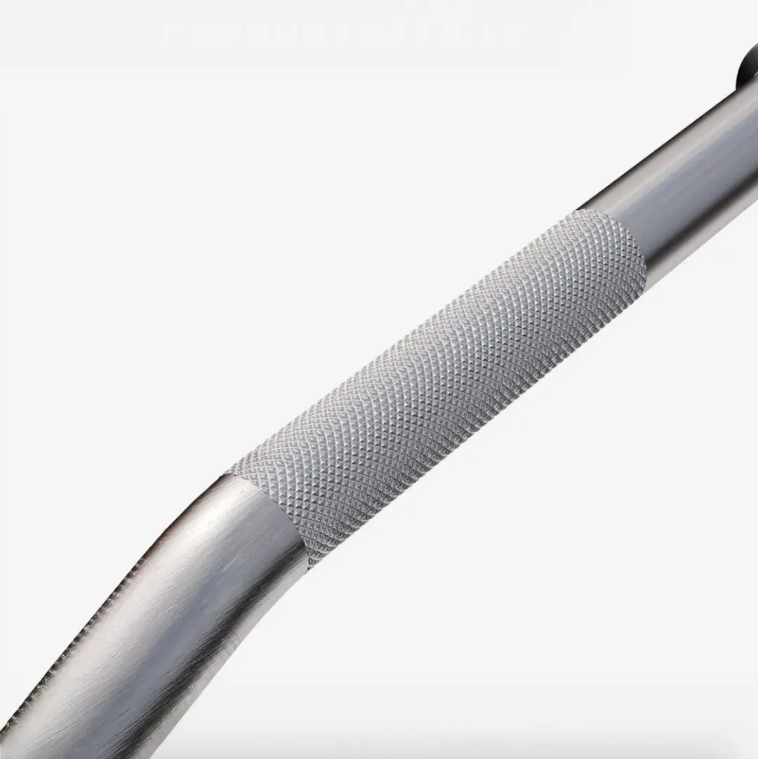 Gorilla Sports Gebogen Lattrekstang - Zilver