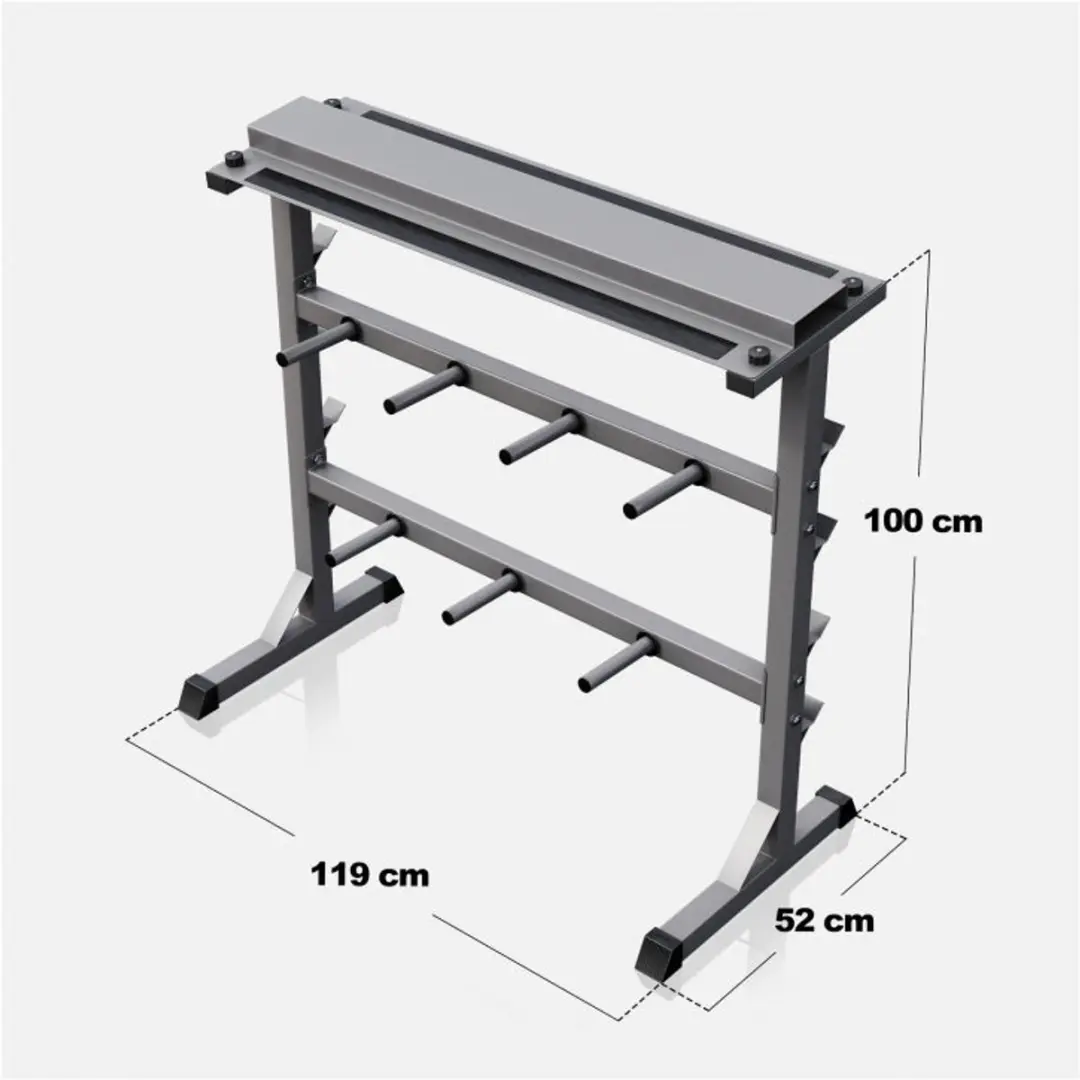 Gorilla Sports Halterrek 3cm - Zilver
