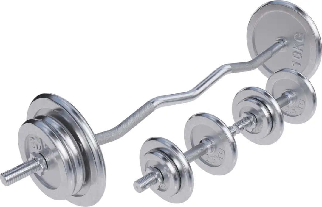 Gorilla Sports EZ-curlset 70kg