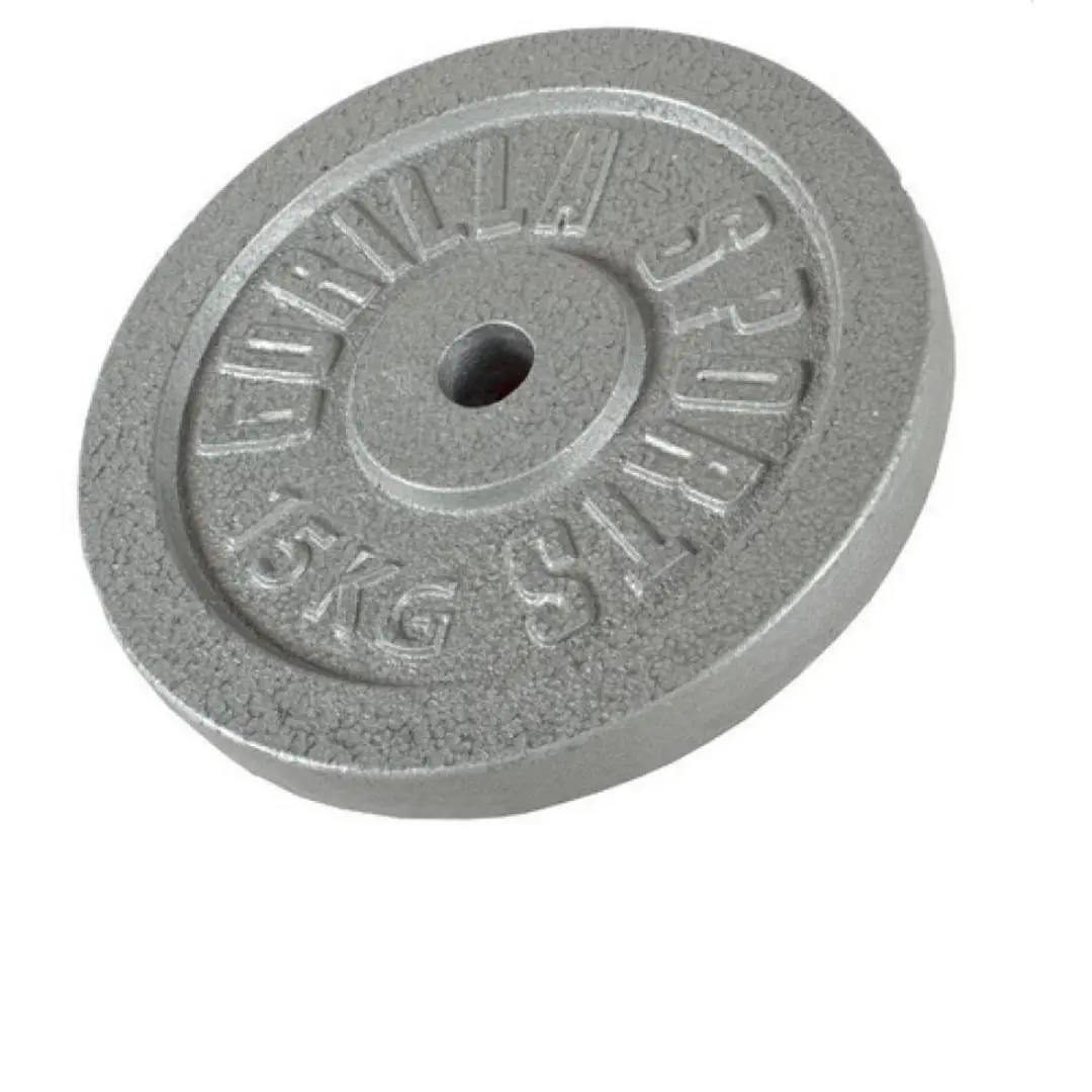 Gorilla Sports Halterset 100kg - Gietijzer - 27-delig