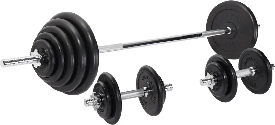 Gorilla Sports Halterset 100kg
