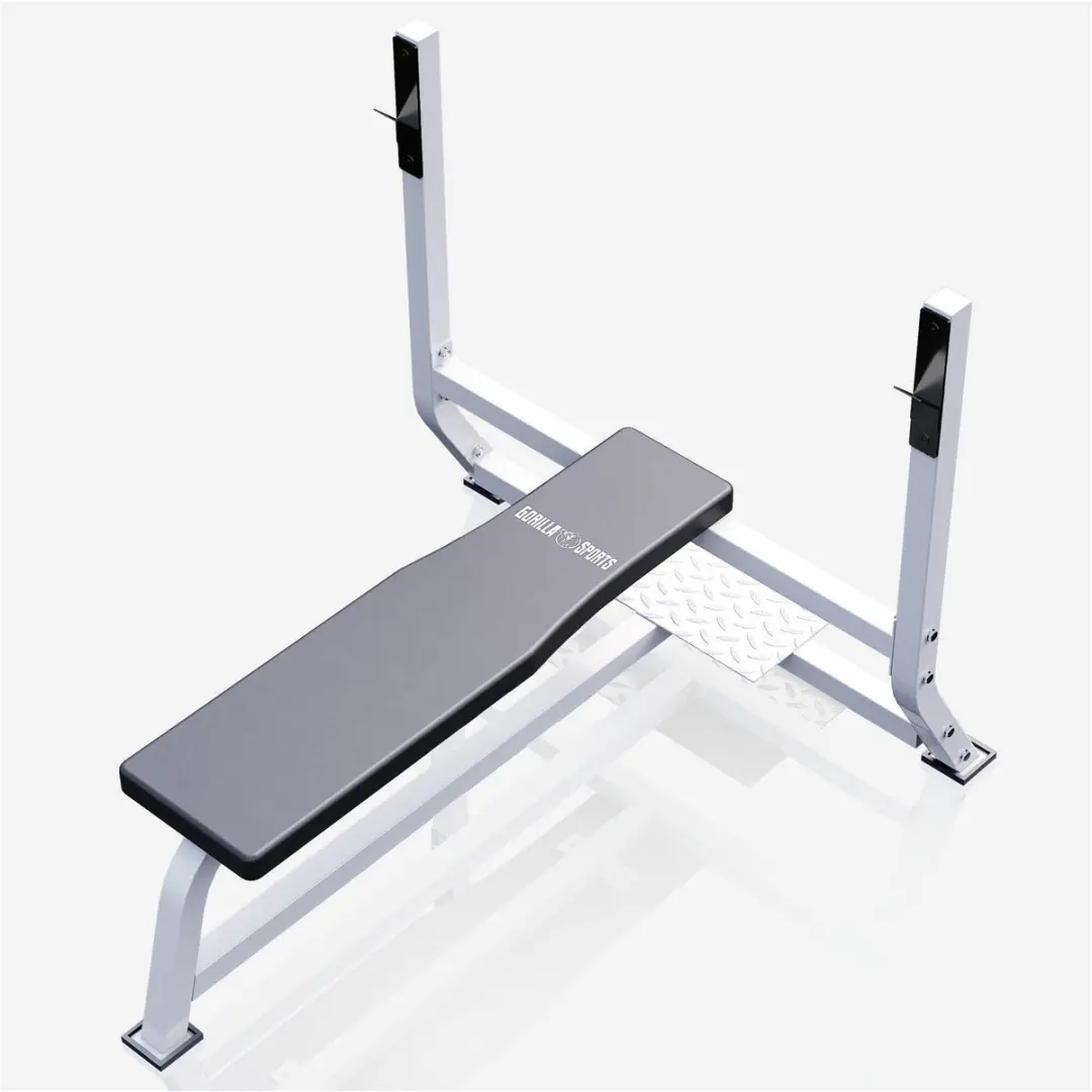 Gorilla Sports Brede Halterbank 250kg - Wit