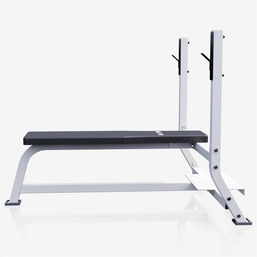 Gorilla Sports Brede Halterbank 250kg - Wit