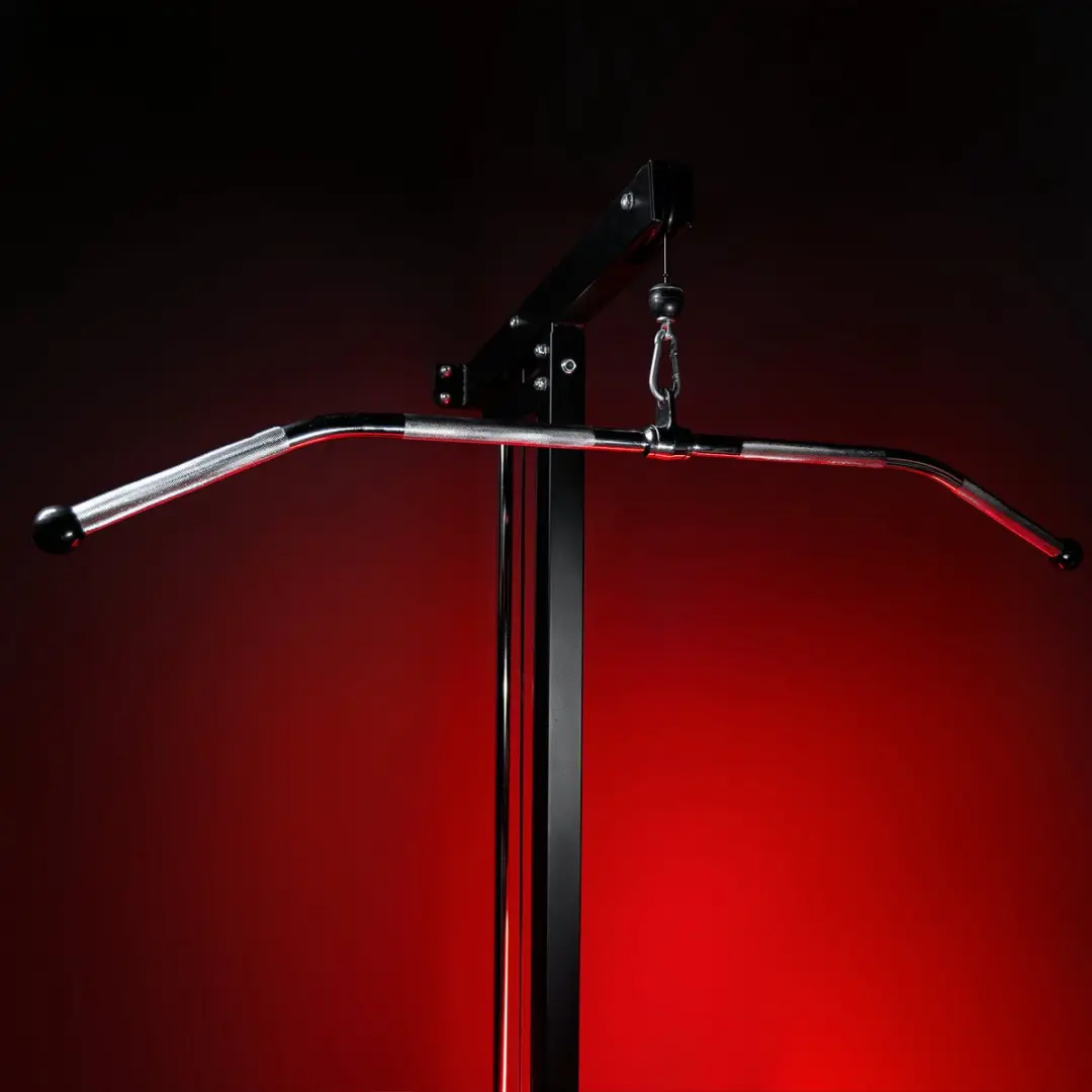 Gorilla Sports Lattrekstang 120cm - Anti-slip - Chroom