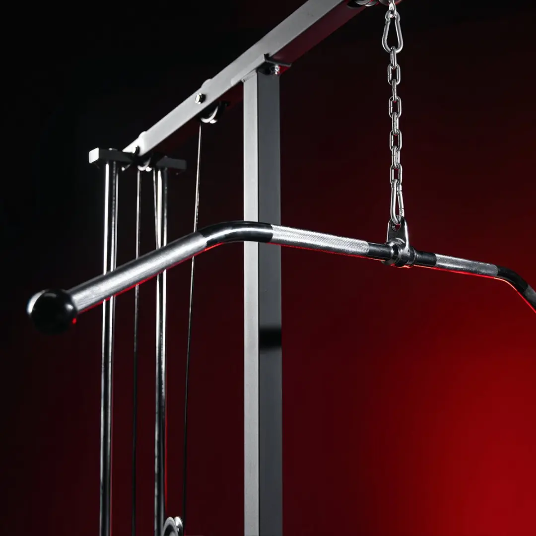 Gorilla Sports Lattrekstang 120cm - Anti-slip - Chroom