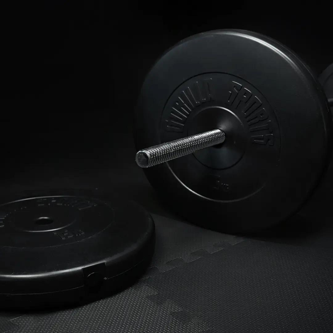 Gorilla Sports Halterschijven Set 30 kg - 4x7,5 kg - 30mm - Zwart