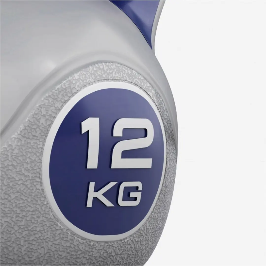 Gorilla Sports Kettlebell Trendy 12 kg - Grijs/Blauw