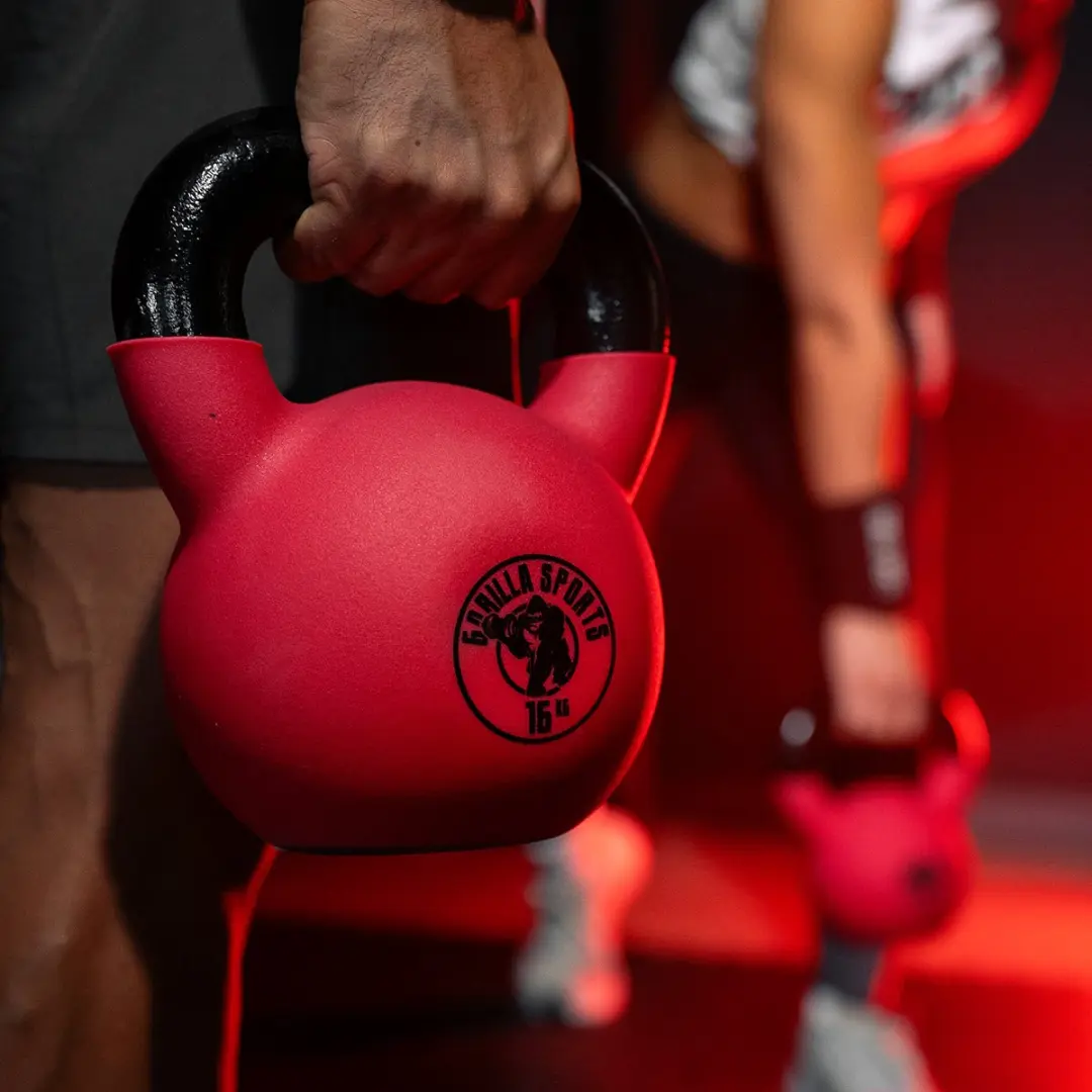 Gorilla Sports Kettlebell 16 kg - Rood