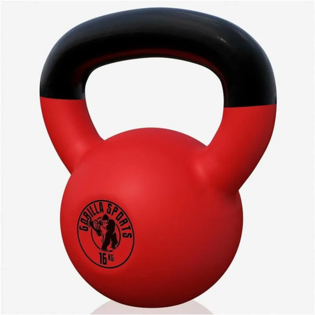 Gorilla Sports Kettlebell 16 kg - Rood