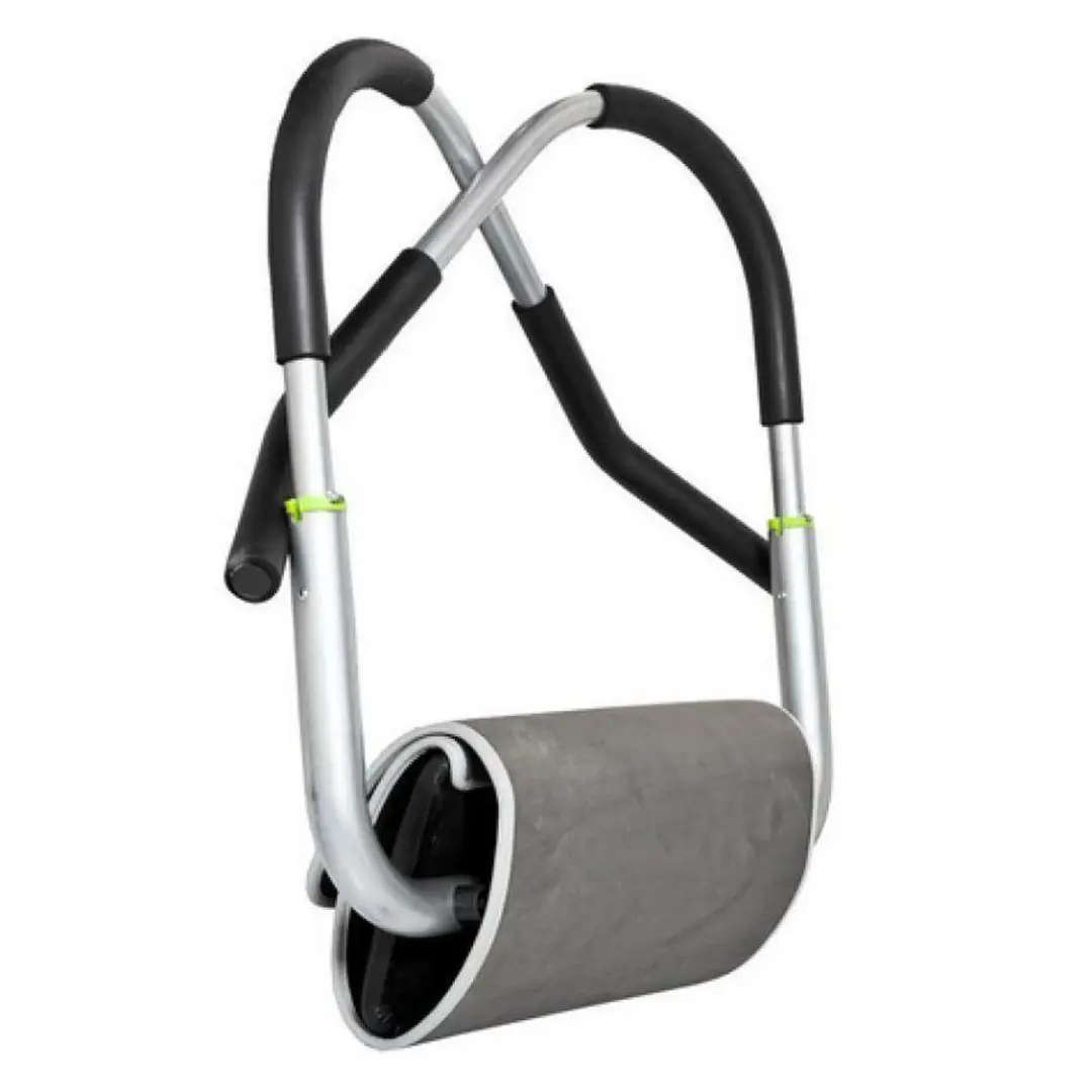 Gorilla Sports Buikspiertrainer - inclusief mat - Zwart