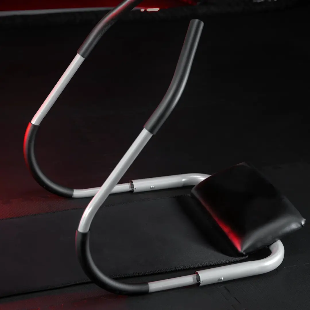 Gorilla Sports Buikspiertrainer - inclusief mat - Zwart