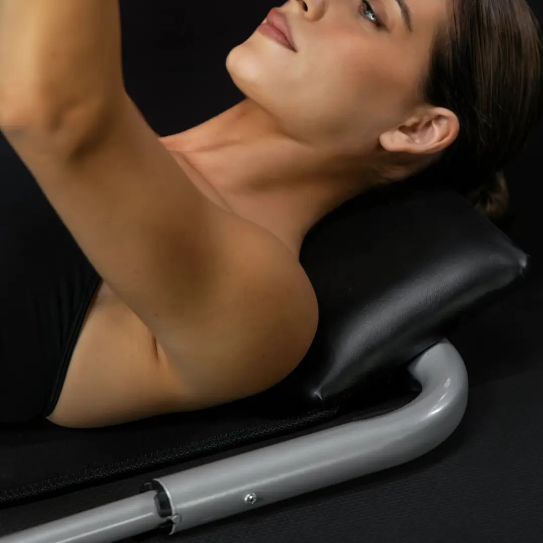 Gorilla Sports Buikspiertrainer - inclusief mat - Zwart - afbeelding 6 van 6