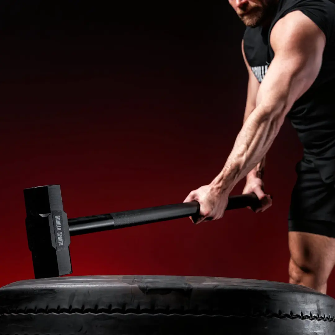Gorilla Sports Gewichthamer 6 kg - Zwart