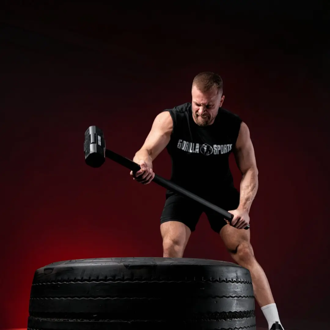 Gorilla Sports Gewichthamer 6 kg - Zwart