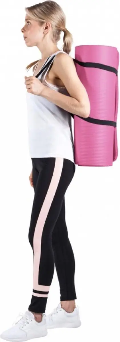 Gorilla Sports Yogamat Deluxe 190x100cm Roze