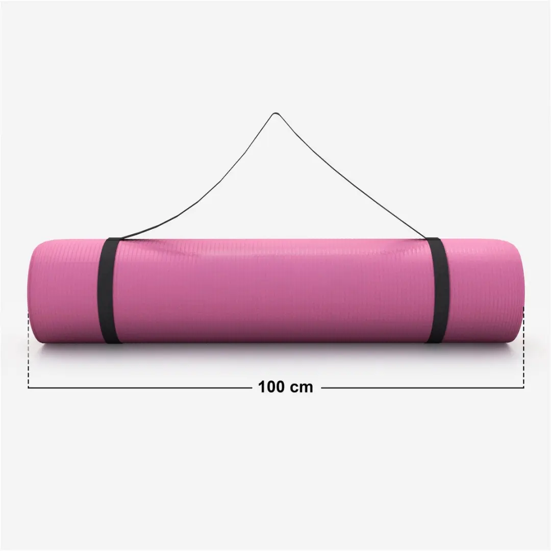 Gorilla Sports Yogamat Deluxe 190x100cm Roze