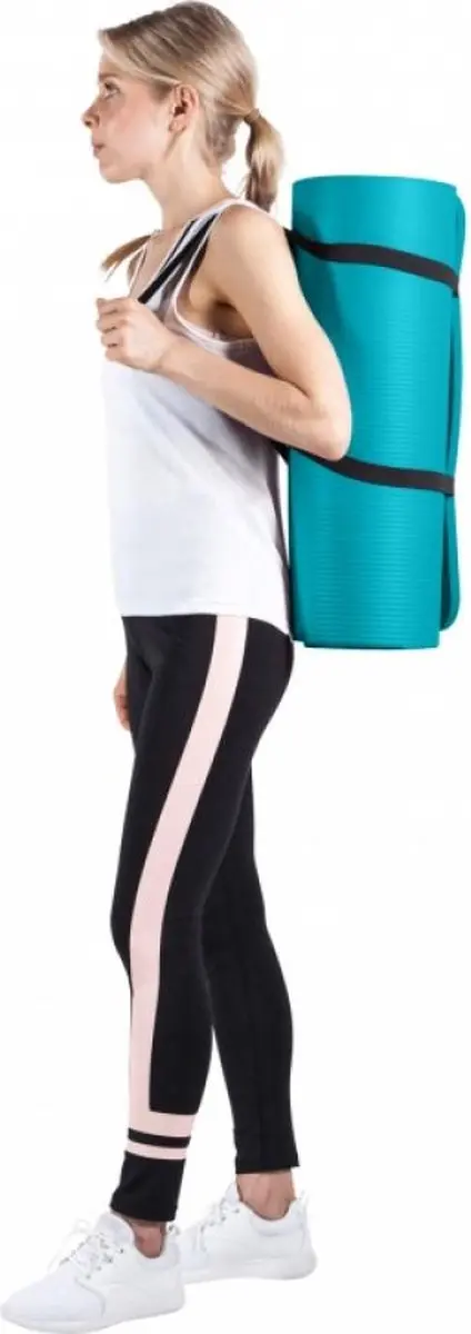 Gorilla Sports Yogamat Deluxe 190x60cm - Blauw
