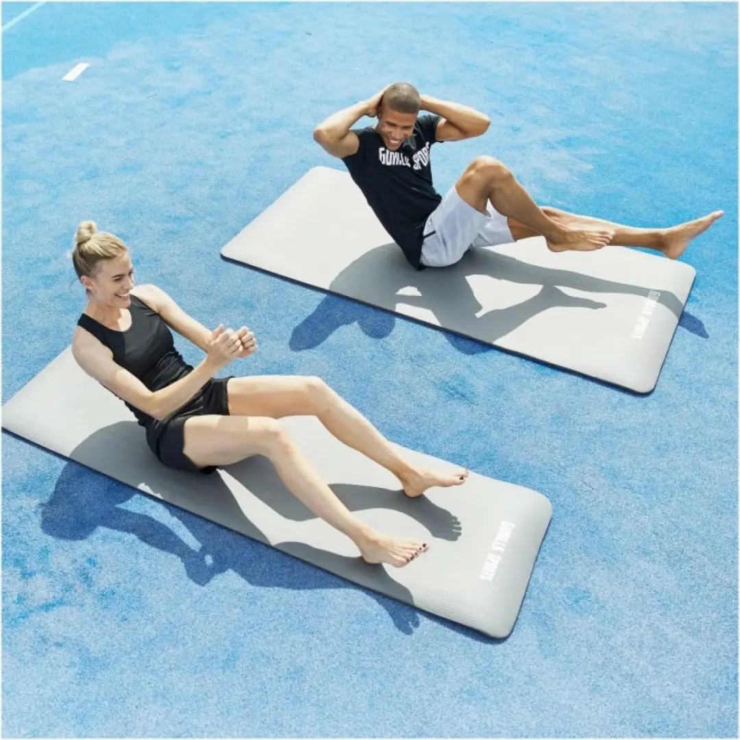 Gorilla Sports Yogamat Deluxe 190x60cm - Blauw