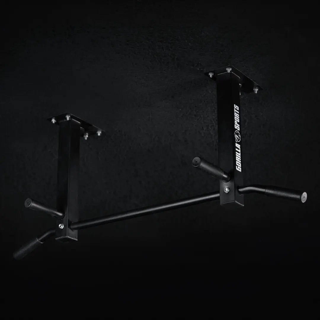 Gorilla Sports Optrekstang Dakmontage - Zwart