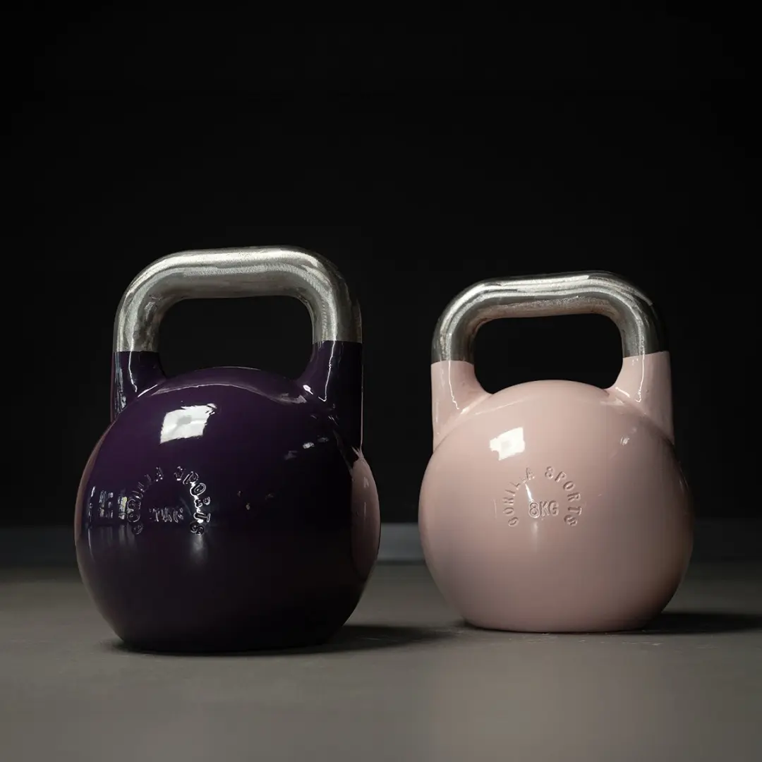 Gorilla Sports Kettlebell Competitie 12 kg - Staal - Blauw