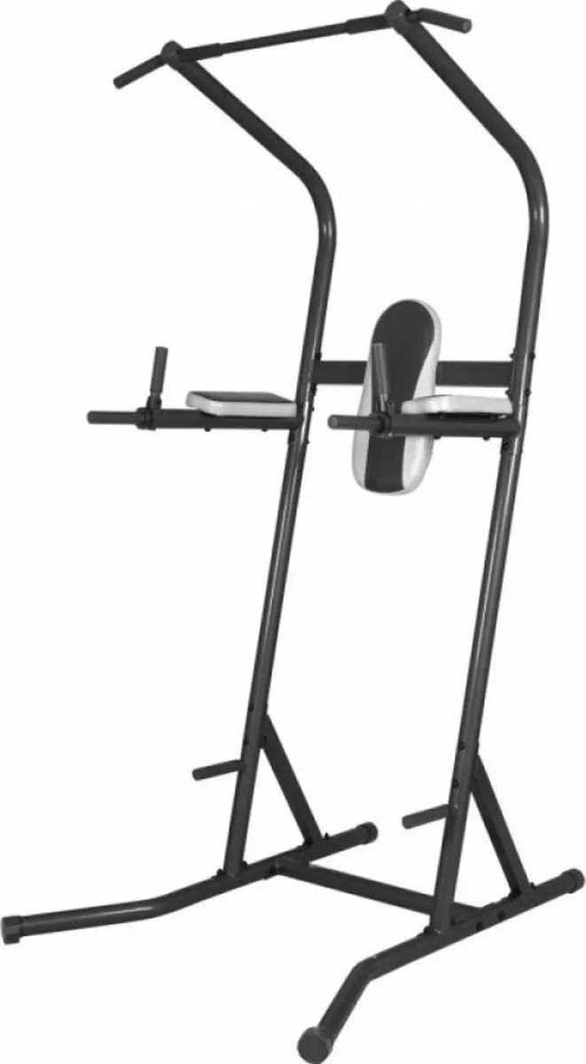 Gorilla Sports Power Tower Deluxe - 216cm - Zwart