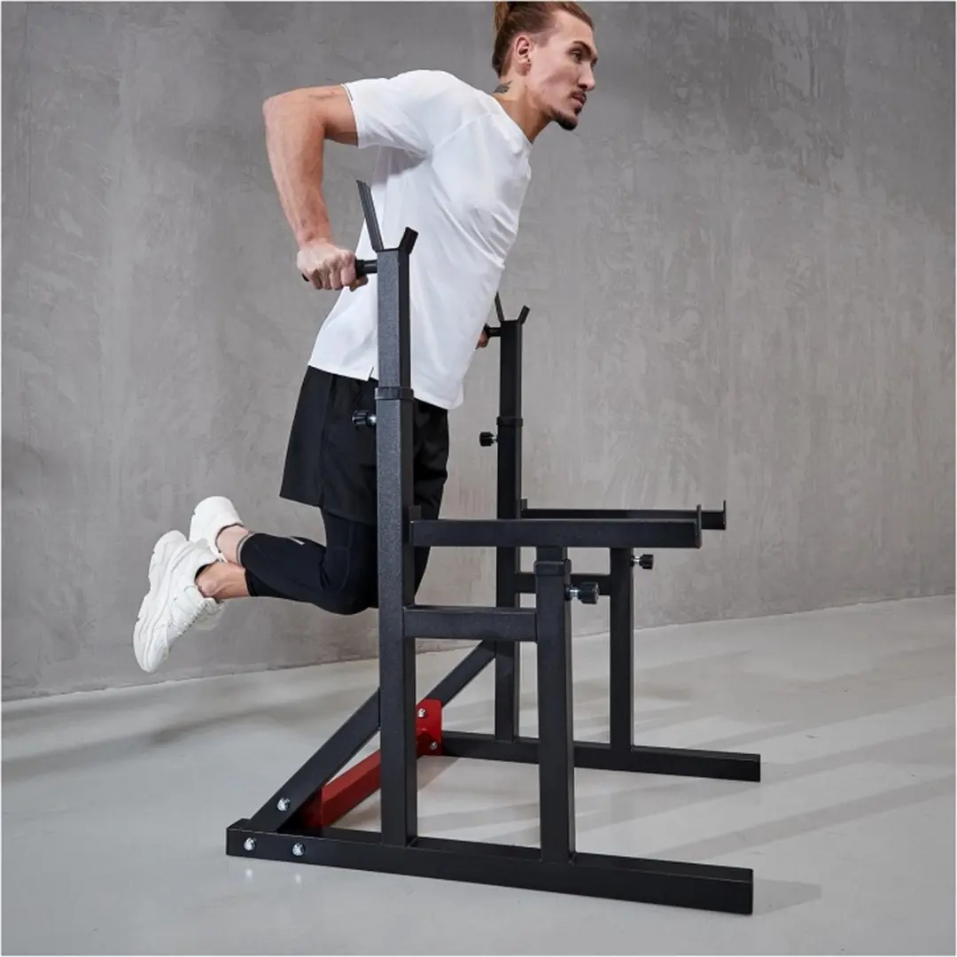 Gorilla Sports Multi Squat Rack - Squatrek & Haltersteunen - Zwart