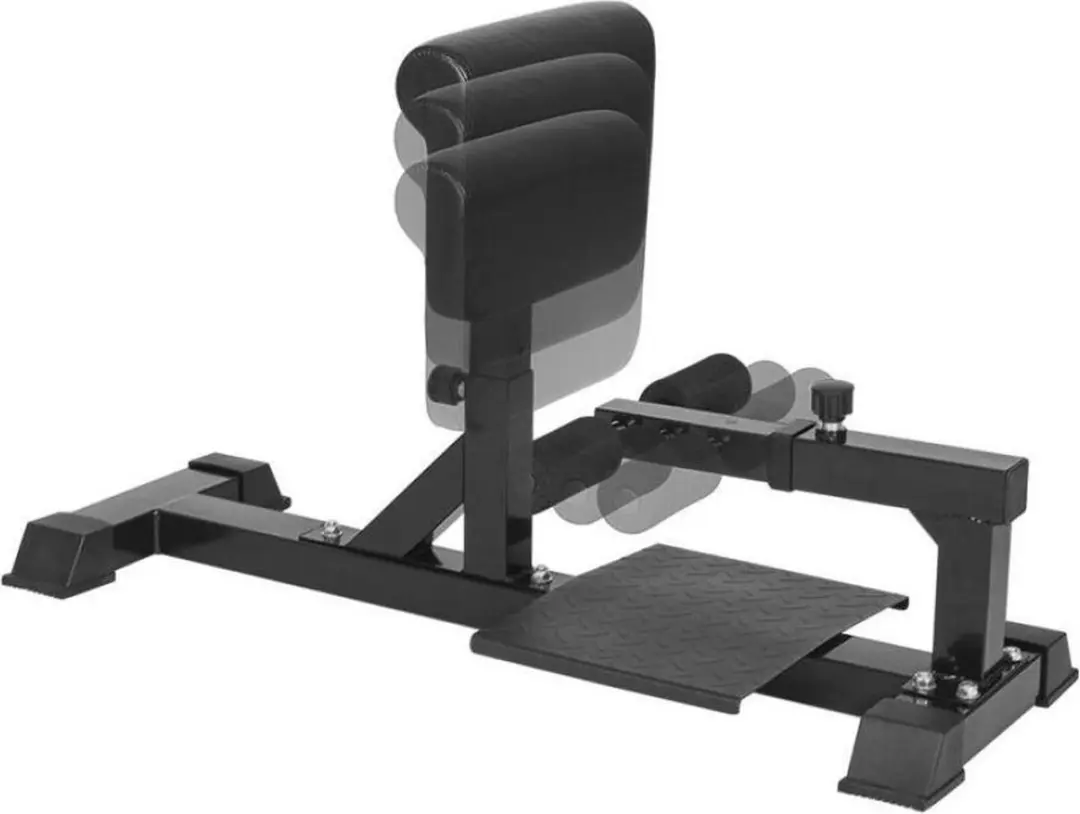 Gorilla Sports Sissy Squat Station - Verstelbaar - Zwart