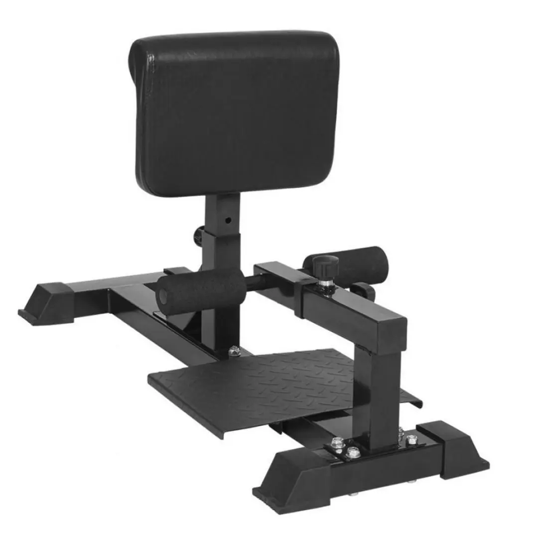 Gorilla Sports Sissy Squat Station - Verstelbaar - Zwart