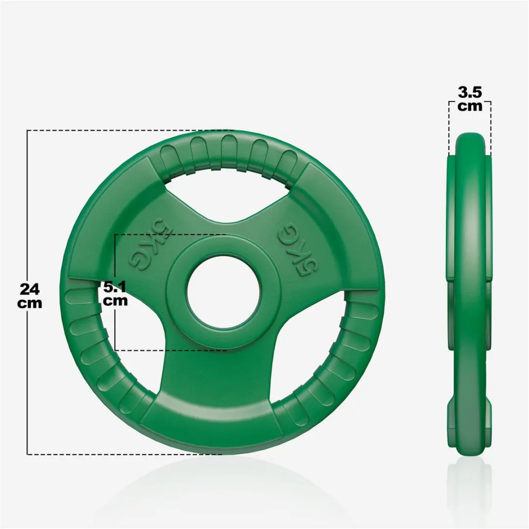 Gorilla Sports Halterschijf 5 kg - 50mm - Groen