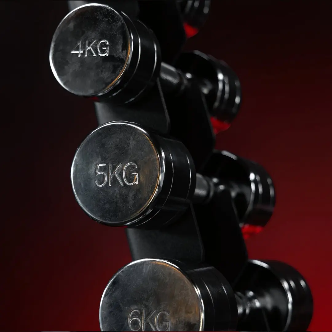 Gorilla Sports Dumbbellset 25kg - 2x12,5kg - Chroom
