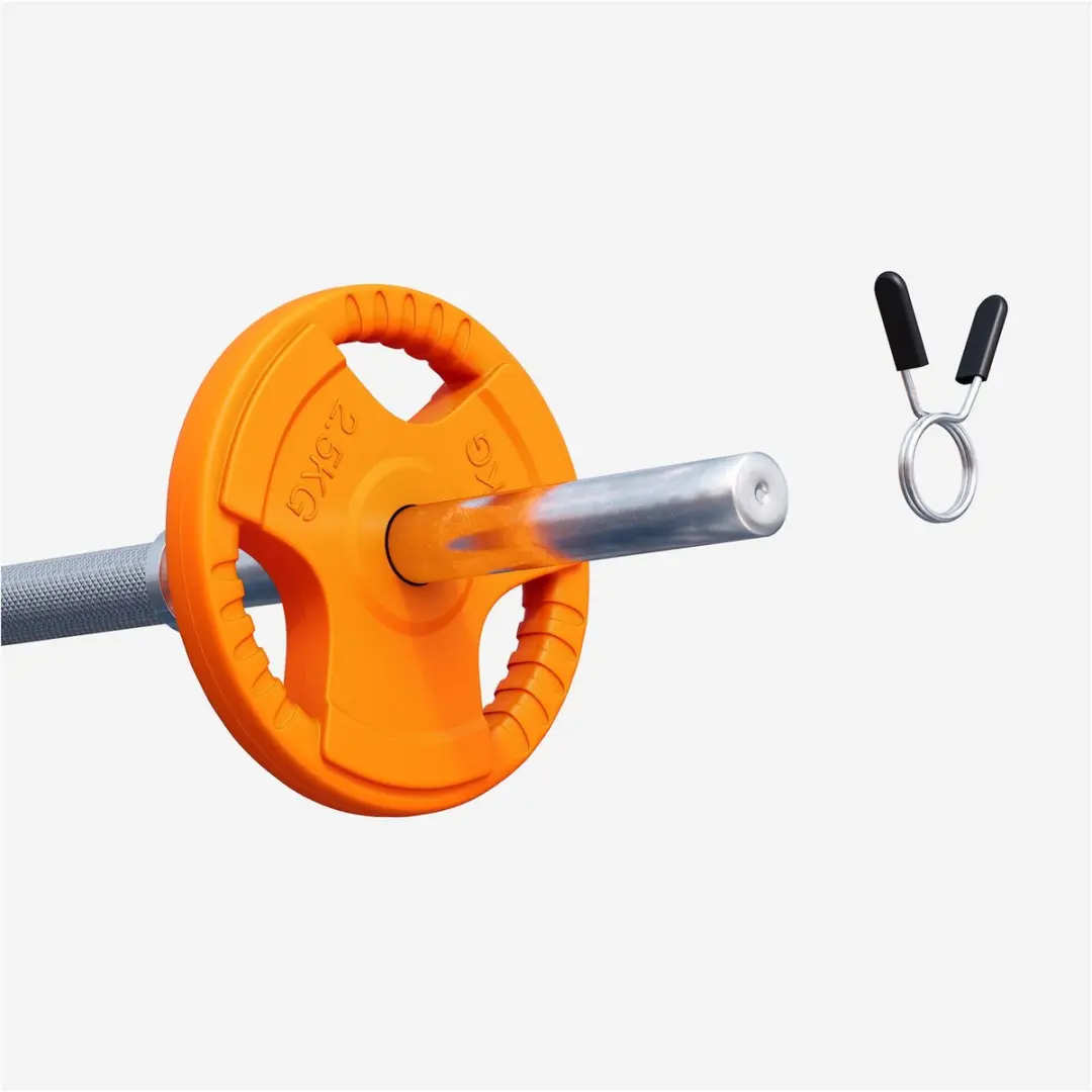 Gorilla Sports Halterschijf 2,5 kg - Gripper - Oranje