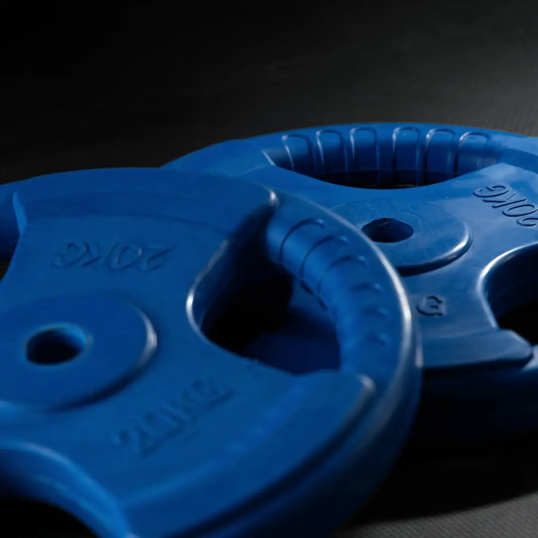 Gorilla Sports Halterschijf 5kg - Gripper Gietijzer 30mm - Groen