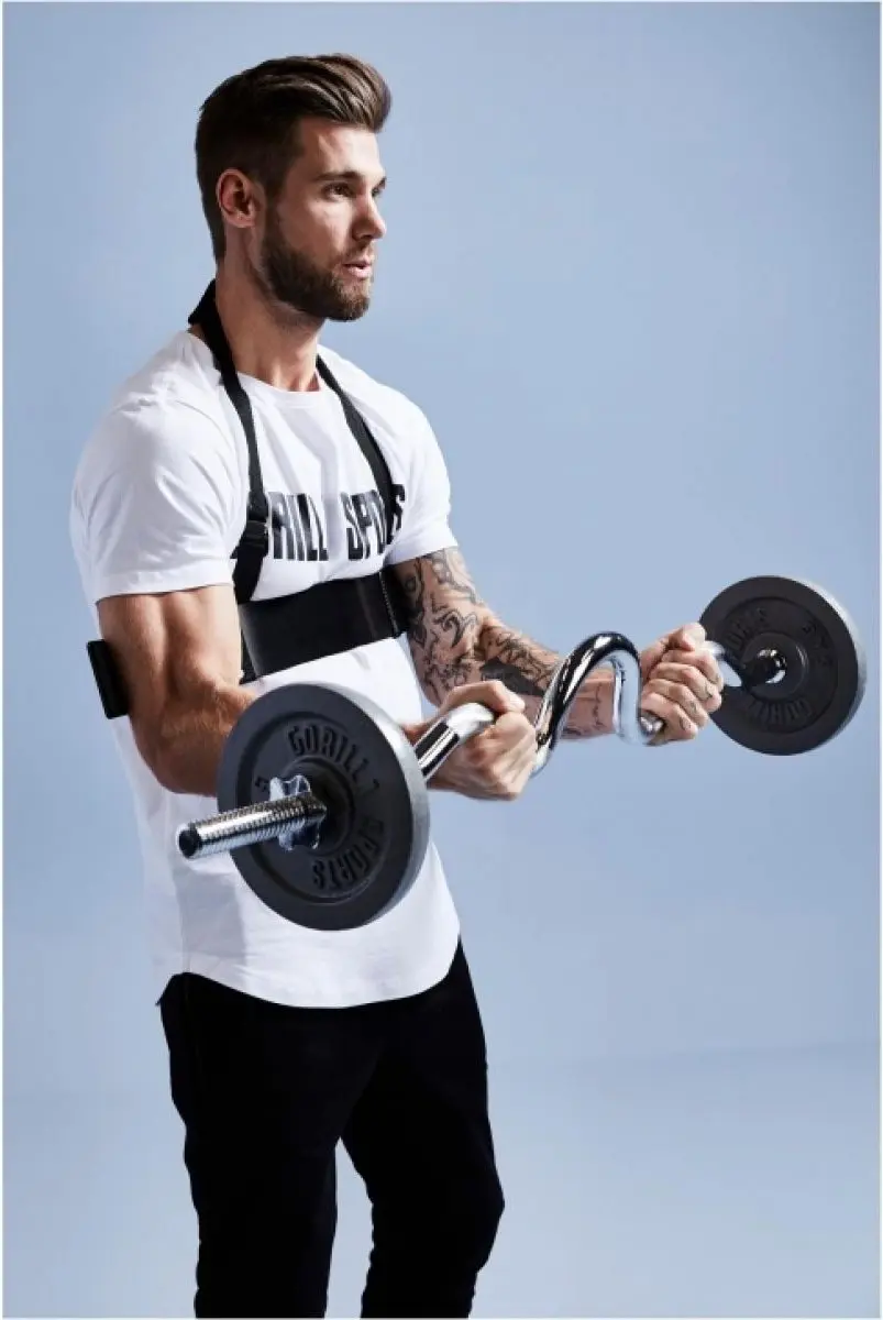 Gorilla Sports Arm Blaster - Verstelbaar Staal